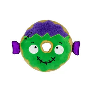 Frankenstein Donut Plush Dog Toy