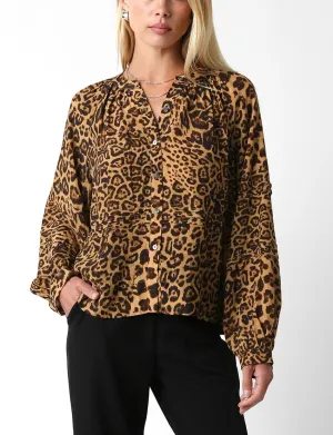 Lucia Leopard Button Down