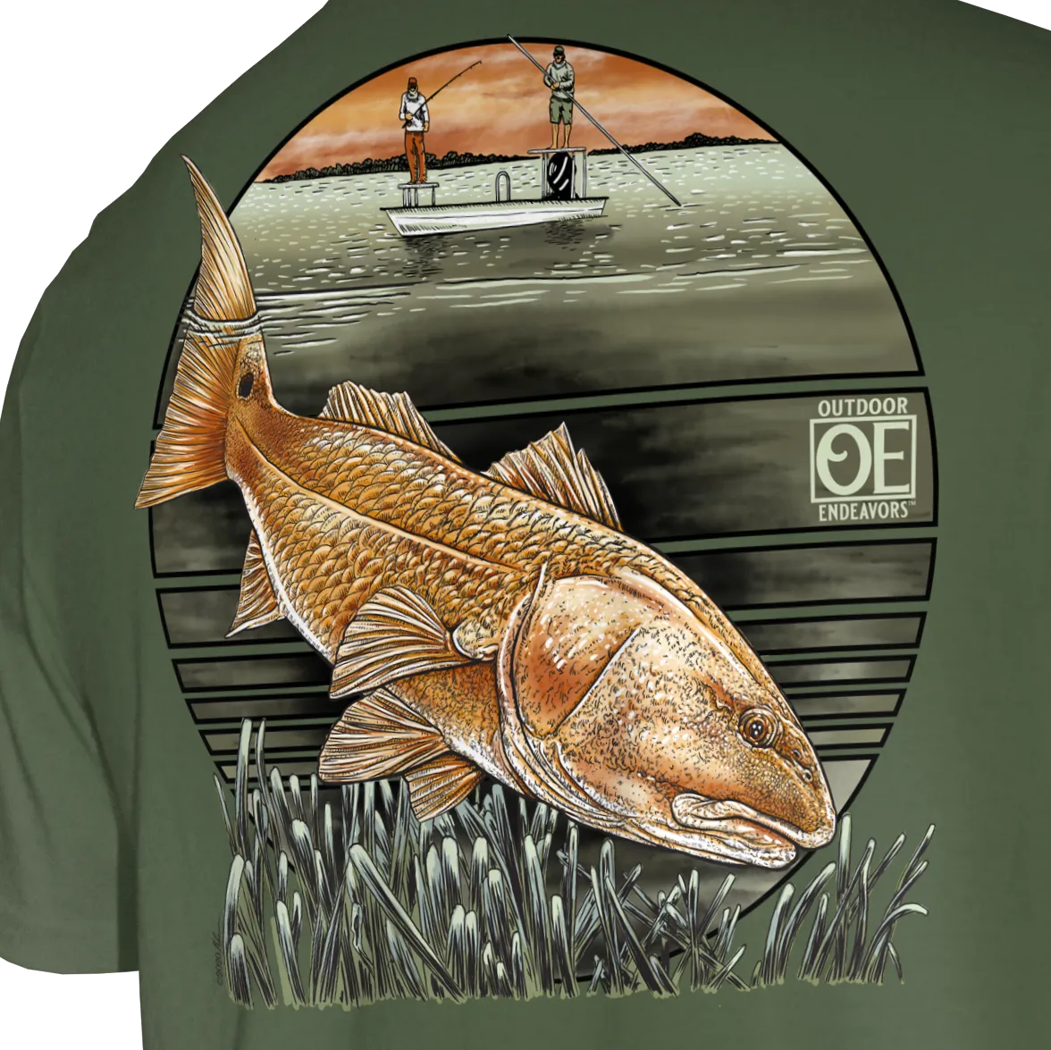 Outdoor Endeavors Classic - Graphic Tee - Redfish Rendezvous