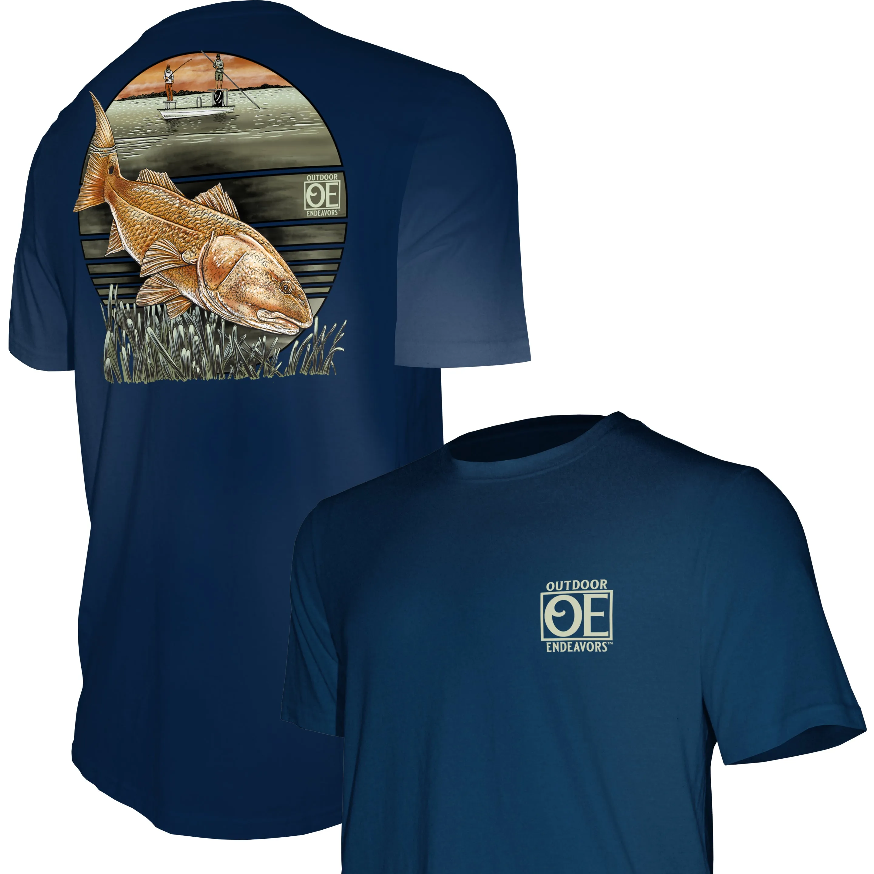 Outdoor Endeavors Classic - Graphic Tee - Redfish Rendezvous